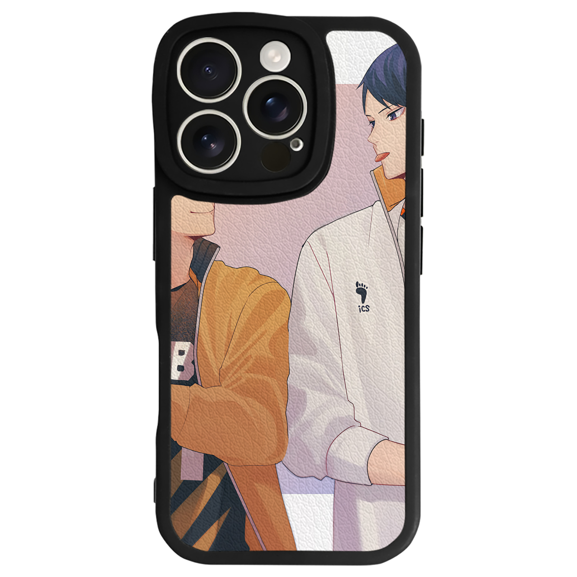 （画像用） ハイキュー!! Haikyu!! 【iPhone 16シリーズ対応】シリコンスマホケース（レザー調） 材質：シリコン